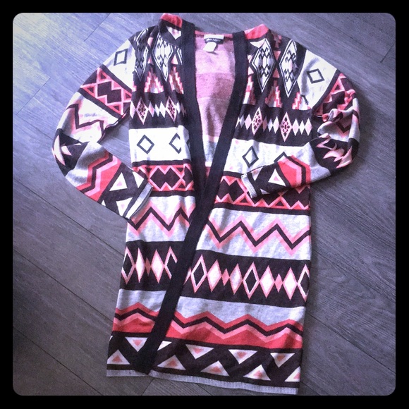 Sweaters - Medium Allison Brittney Aztec Hooded Cardigan